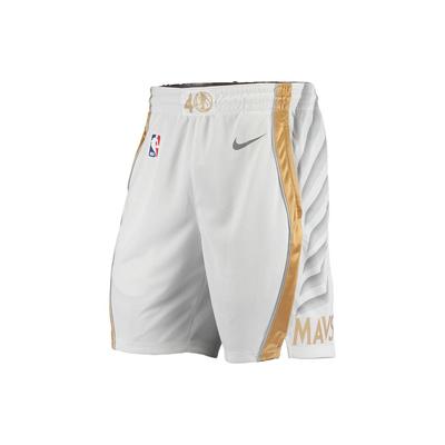 X NBA City Edition Color Block Wzór Litera Spodenki do Koszykówki Męskie Spodenki Białe CN1969-100
