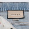 GUCCI [/Domestic genuine] 774078 Turn-Up Washed Zip Fly Denim Pants/ Bottoms 28 Light blueUsed