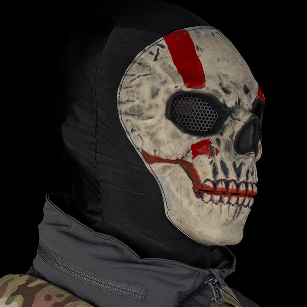 Ghost Skeleton Ski Mask Collapsible Windproof Airsoft Face Skull Mask Skull Face Mask for Halloween
