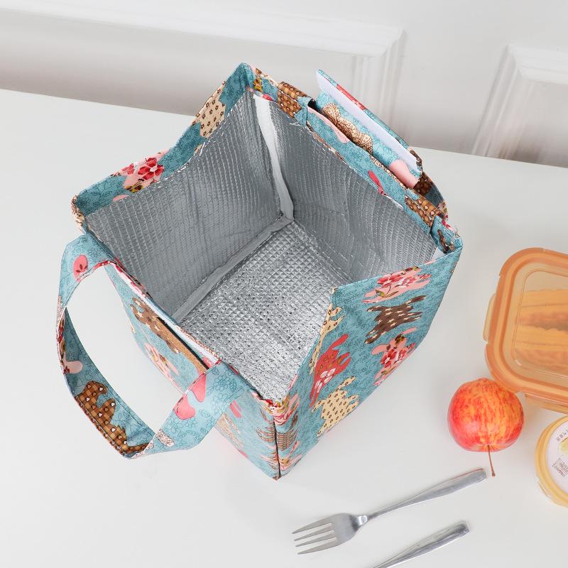 Japanese Fashion Insulated Bento Lunch Bag - Portable and Stylish for Students