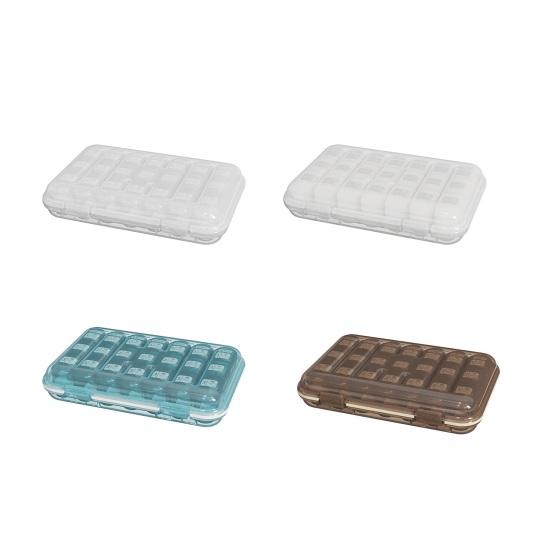 Weekly Pill Organizer Morning Noon Evening 3 Times A Day Pill Storage Box Large Capacity Portable Travel 7-Days Medication Dispenser