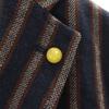 SSEINSE Striped Pattern tailored jacket 44 Navy blazer Men's Used