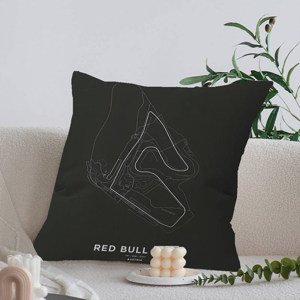 

F1 Imola Monaco Track Circuit Formula Motorsport Race Personalized Pillow Cover Wild Party Pillowcase kid Birthday shower Gift 12x12Inch