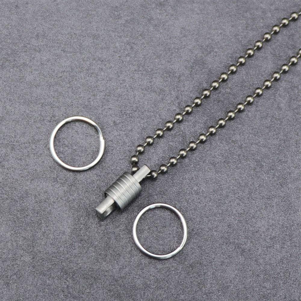Portable Brass Keychain Ultra-light Car Key Ring New Titanium Alloy Keychain Outdoor Small Tool
