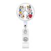 Cute Ambulance Retractable Nurse Badge Reel Clip Cartoon Medicine Doctor Students IC ID Card Badge Holder