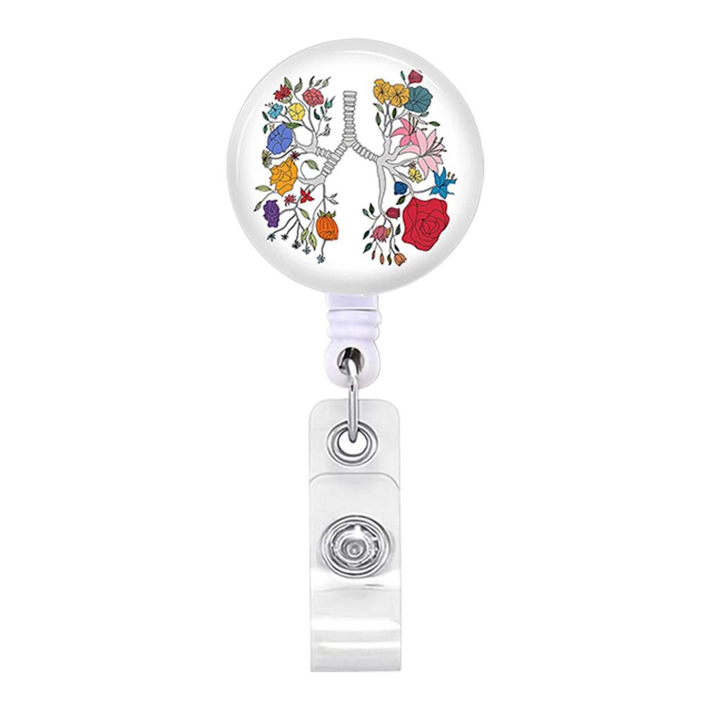 Cute Ambulance Retractable Nurse Badge Reel Clip Cartoon Medicine Doctor Students IC ID Card Badge Holder