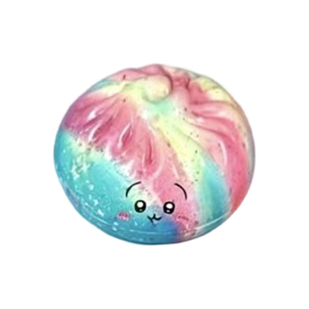 PU Slow Rebound Soft Squishy Bun Toy Stress Relief Squeeze Toy Durable Material Safe for Kids and Adults Random Design