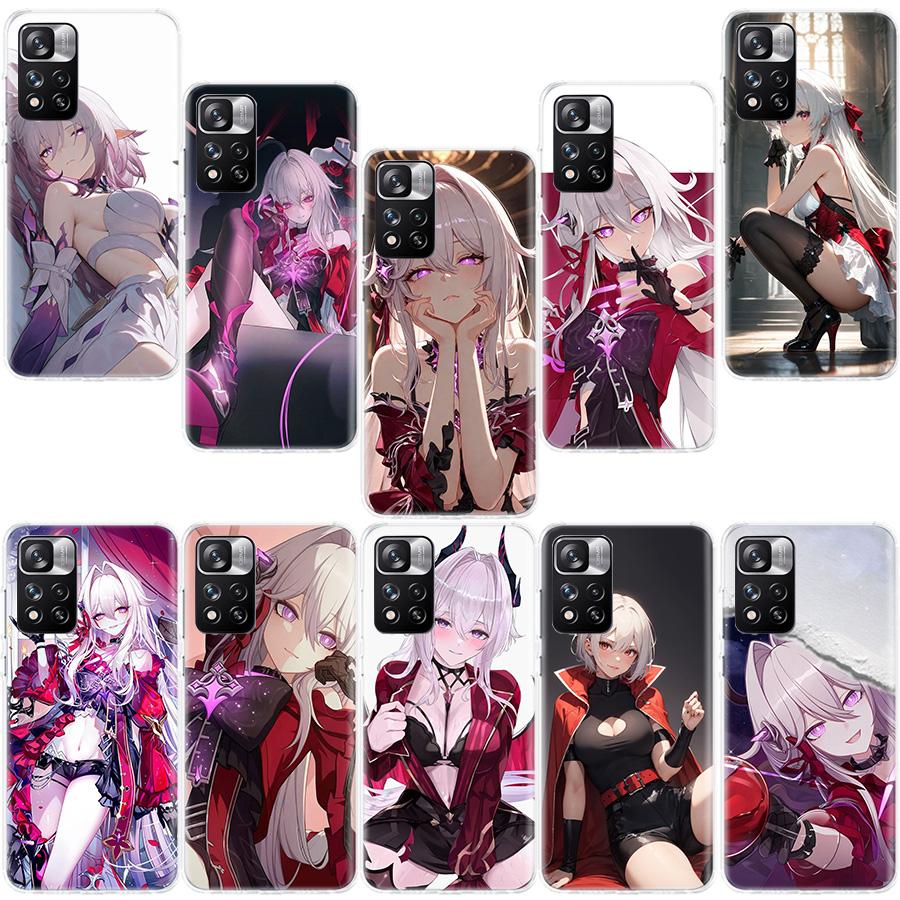 Honkai Impact 3rd Phone Case For Redmi Note 13 12 Pro Plus 14 15 Pro 5G 11 11T 11E 11S 10 Pro 10S 9 9S Cover Cell Clear TPU Capa