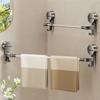 Punching-Free Suction Cup Towel Bar Retractable Paper Towel Holder Storage Supplies