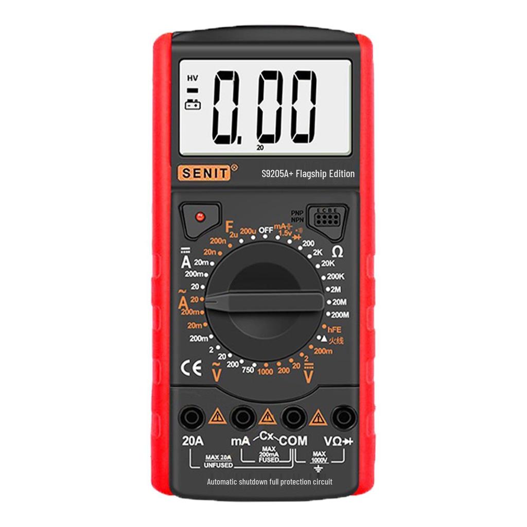 Sheng Li De S9205A Digital Multimeter: Electrician's Multifunctional, Full Protection, Anti-Burn Household Meter