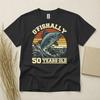 50th Birthday Shirt Born In 1976 50 Years Old Gifts O Fishally Fishing T Shirt