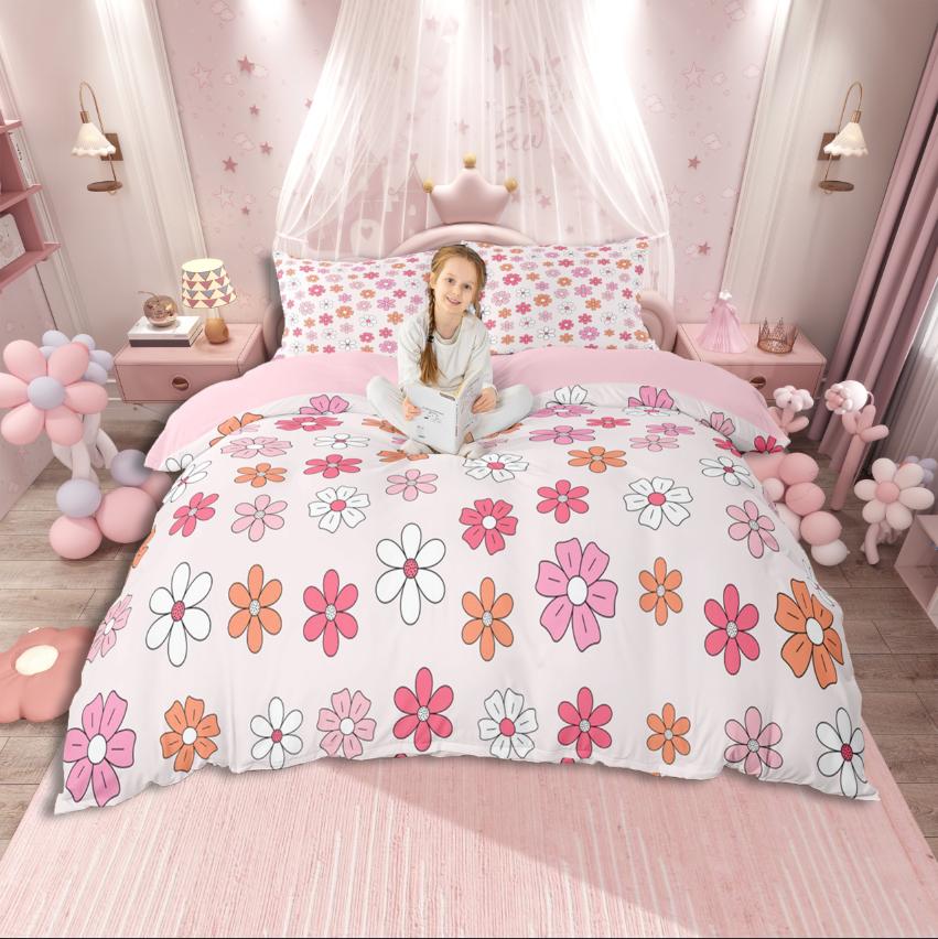 

Homewish Cute Ghost Duvet Cover Set,Happy Halloween for Kids Bedding Set,Cartoon Bowknot Decor DE XS 100x135cm 2pcs&set