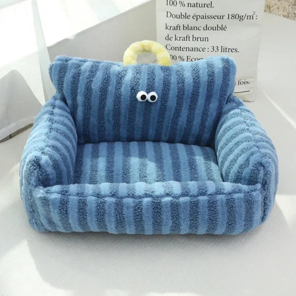 Luxury Cat Bed Super Soft Warm Pet Sofa for Small Dogs Cats Detachable Washable Non-slip Kitten Puppy Sleeping Bed