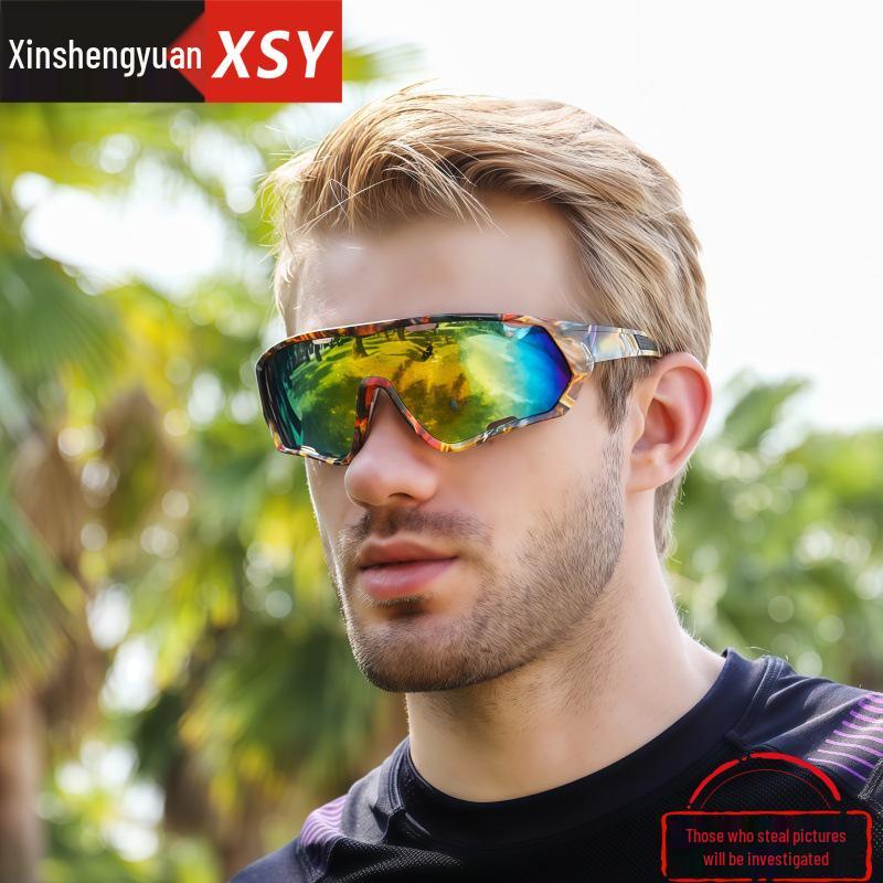 9330 Colorful Cycling Sunglasses: Stylish Outdoor Sports Eyewear for Men and Women
