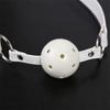 45mm White PU Leather Breathable Ball Gag Mouth Restraint BDSM Erotic Sexy Cosplay Flirting Sex Toys For Couples Adult