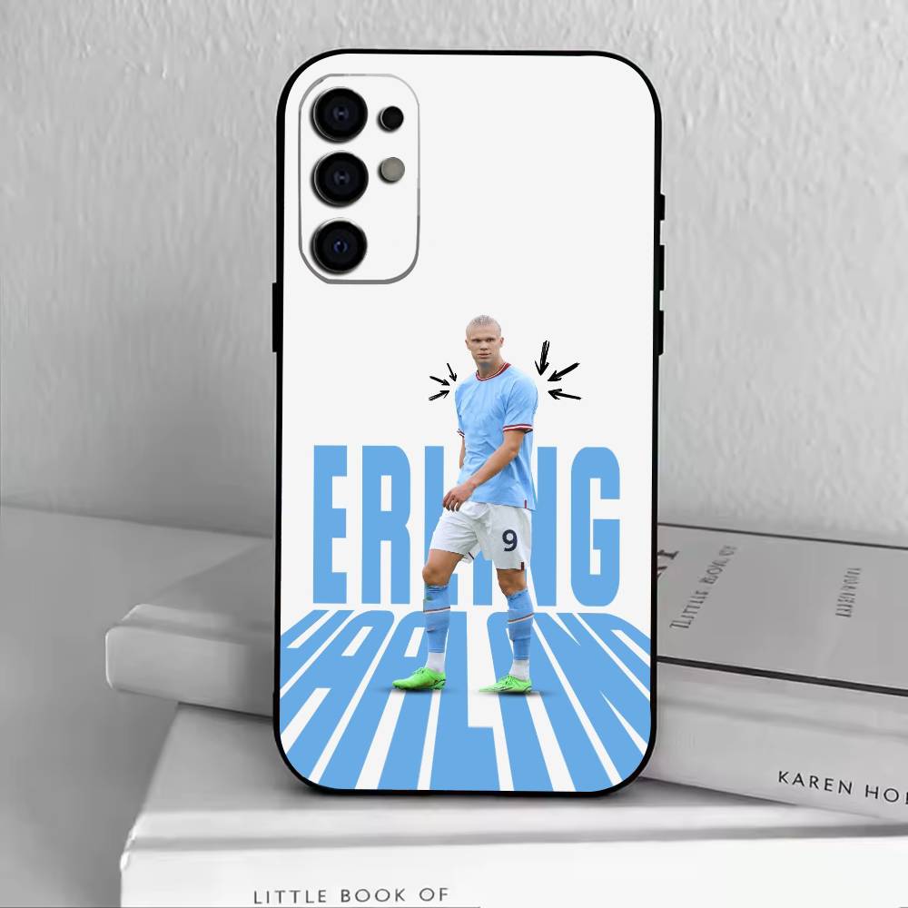 

E-Erling H-Haaland Phone Case For Samsung S25,S24,S21,S22,S23,S30,Ultra,S20,Plus,Fe,Soft Silicone Black Cover Samsung S30plus5G