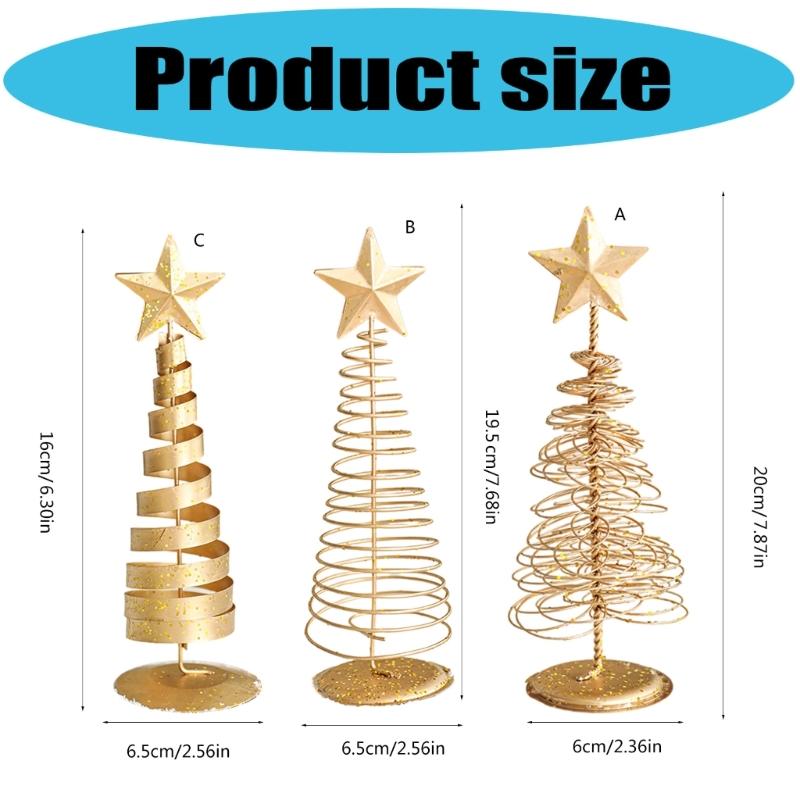 Weihnachtsbaumschmuck mit Sockel Stern Eisen Weihnachtsbaumschmuck für Tischplatte Party Feiertagsdekorationen