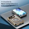 Für Magsafe Klare Faltbare Magnetische Ladehülle für IPhone Duo Duo Fold Eingebauter Bildschirmschutz Vordere Umrandung Stoßfeste Harte Abdeckung