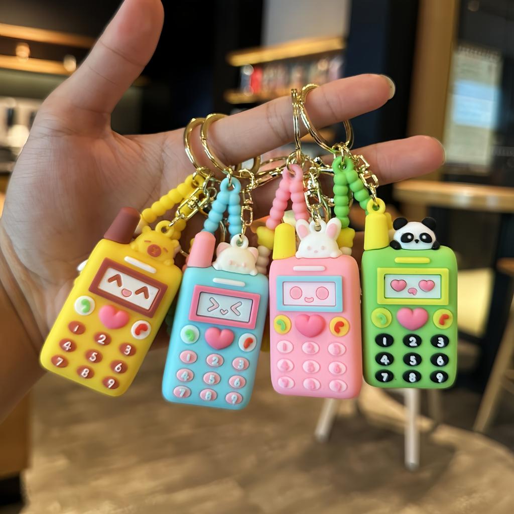 Realistic Small Animal Phone Keychain, Car Key Chain, Cute Animal Couple Bag Charm, Street‑vendor Gift