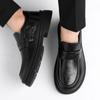 Comfort Round Toe Shoes Men's Trends Leather Loafers Shoes  Men's Formal Party Business Negotiation Social Office Shoes