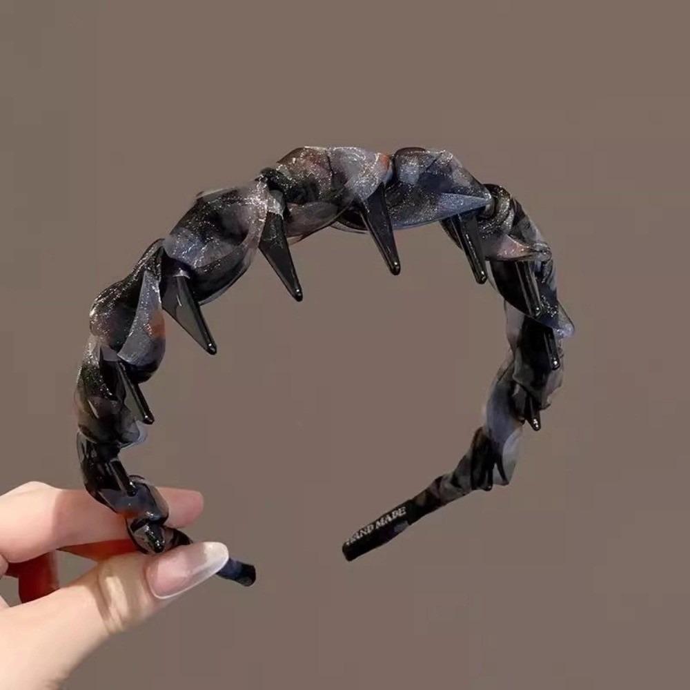 

Lace Mesh Hairband Pleated Hair Accessories Sweet Hair Comb for Women Girls Style 7