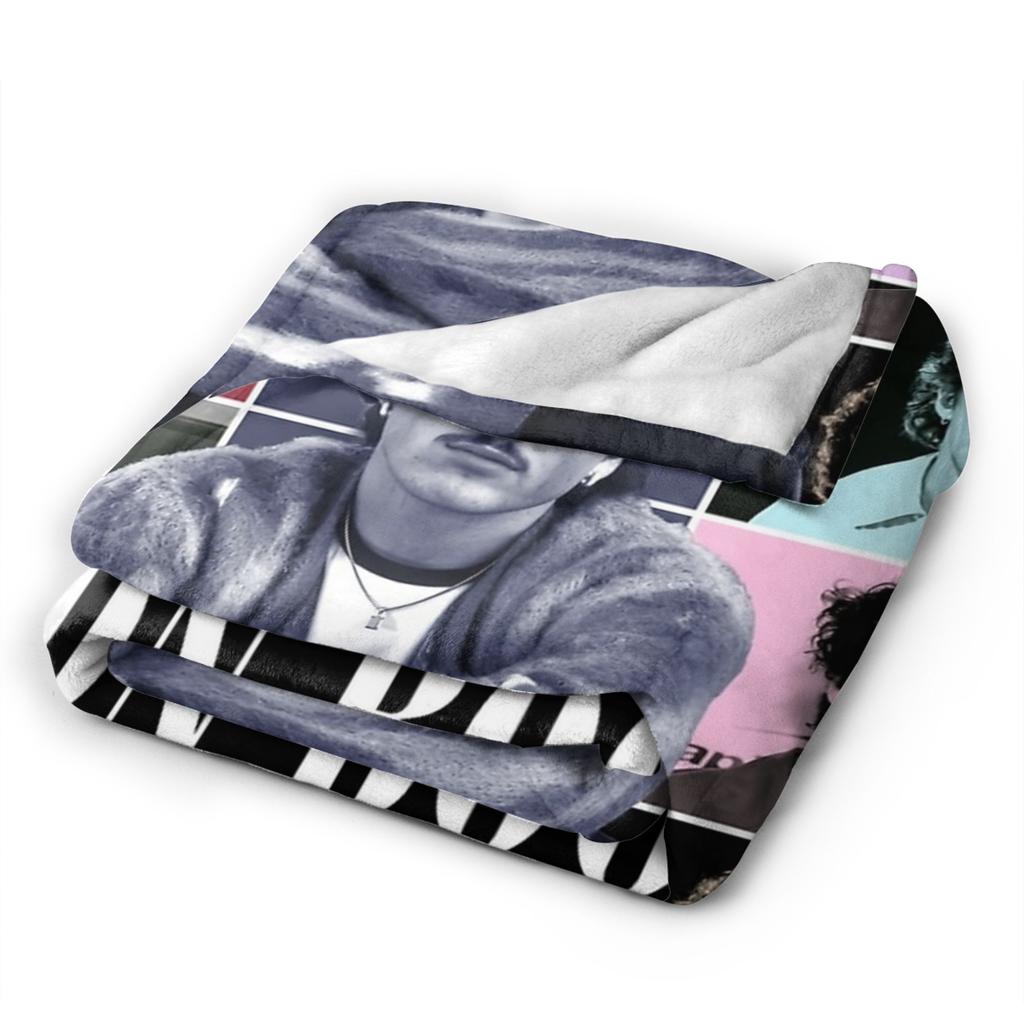 Benson Boone Sänger Musik Vintage Tour Wolldecken Lustige Überwurfdecken für Zuhause Hotel Sofa 200x150cm Steppdecke