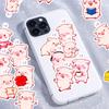 50PCS Cartoon Pink Pig PVC Sticker Aesthetic Colored DIY Sticky Decoration Scrapbooking Hand Accounting Supplies