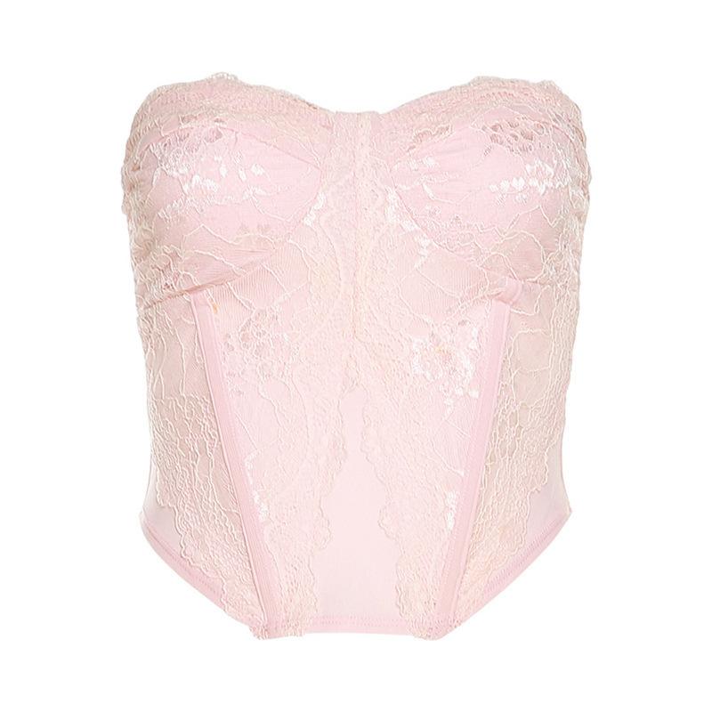 Summer New Women's Solid Color Sexy Bandeau Vest High Waist Bodycon Mini Skirt Set