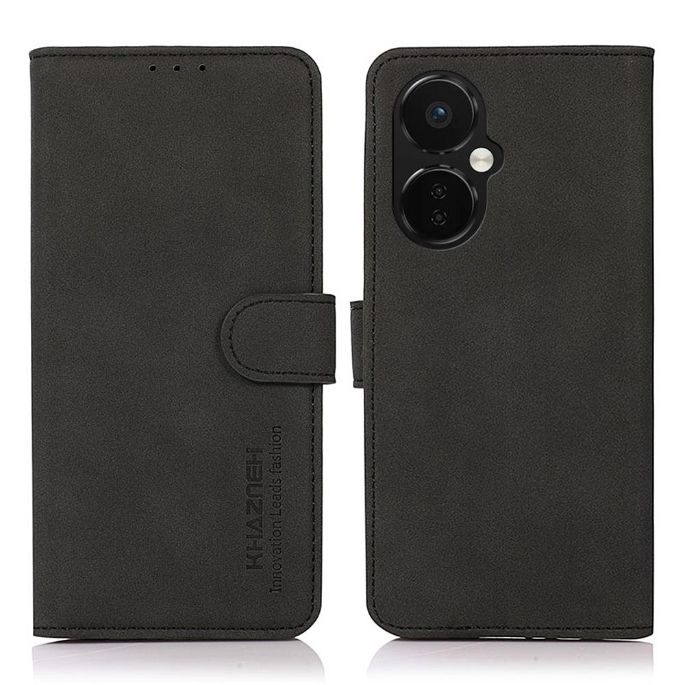 KHAZNEH Anti-fall Phone Cover for OnePlus Nord CE 3 Lite 5G/Nord N30 5G,Textured Magnetic Flip Leather Phone Case with Stand Wallet