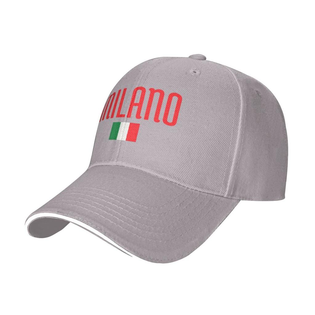 Milan Italy Flag Milano Camping Baseball Caps For Womens Adult Male Beach Golf Hat Hip Hop Trucker Cap
