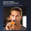 2 In 1 Portable Electric Nose Hair Trimmer USB charging Nose Ears Hair Eyebrow Trimmer for Men Rechargeable Painless set