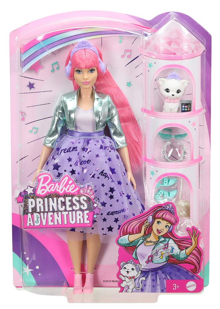 Barbie Princess Adventure Daisy accessories and and doll care set (with pet) dress-up (GML77)