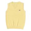 Original JK School Style V-Neck Sweater Vest - Embroidered Solid Color Knitwear for Autumn, Winter, Spring