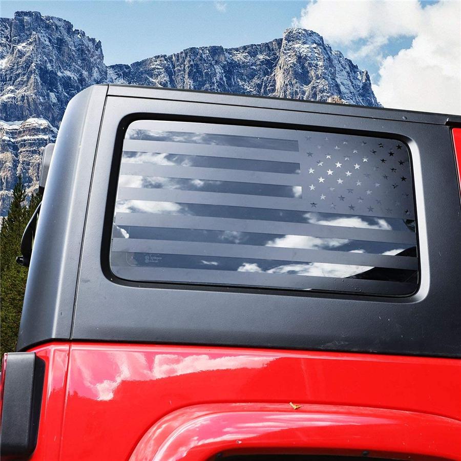 American Flag Precut Decal For Jeep Wrangler JK 07-17