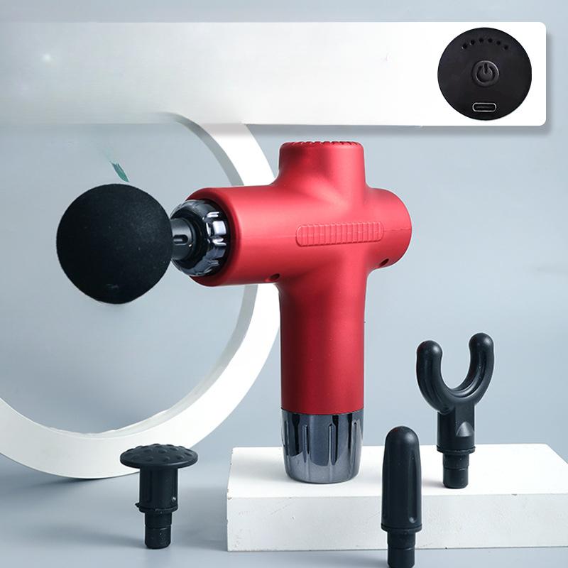 Gun Fascia Relaxation Mini Muscle Massager Yoga Fitness Muscle Membrane Instrument Lcd Wireless Electric Fascia Gun