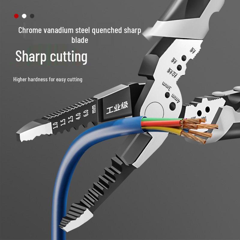 Multi-Function Electrician's Wire Stripper and Crimping Pliers