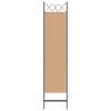 3 Panel Room Divider Beige 120 X 180 Cm Fabric