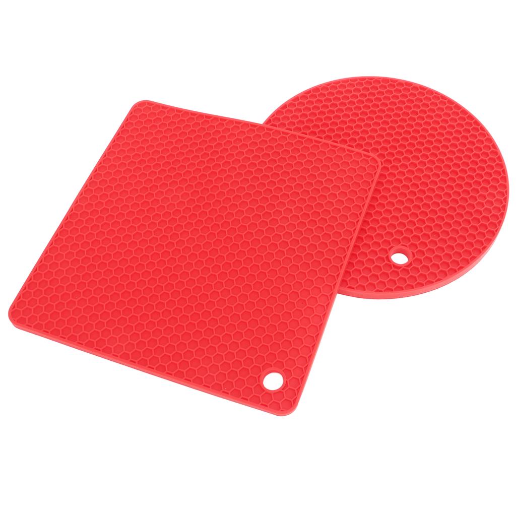 5 PCS 2 Round 3 Silicone Mat Multipurpose Hot Pads for Hot Dishes Tables