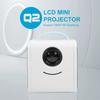   Projector 1080P 2W Loudspeaker Soft Harmless Light 30000 Hours   Portable Projector for  