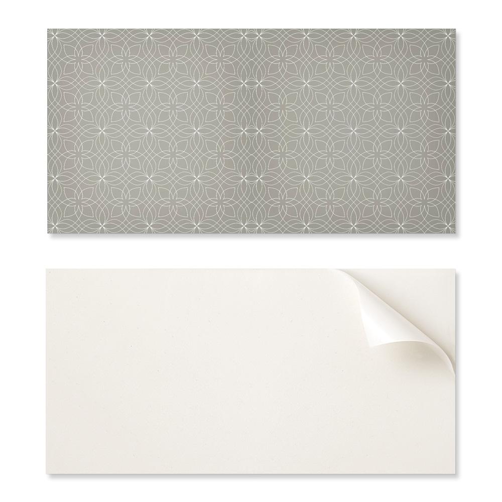 Panel Samoprzylepny Z Grafiką Do Jadalni Pcv 120X60 Cm Geometryczny Wzór Kwiatów