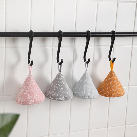 1Pc Triangle Pot Hat Non-Slip Stove Handle Mitt for Cast Iron Skillet Hanging Iron Pot Casserole Handle Protector Household Cooking Supplies