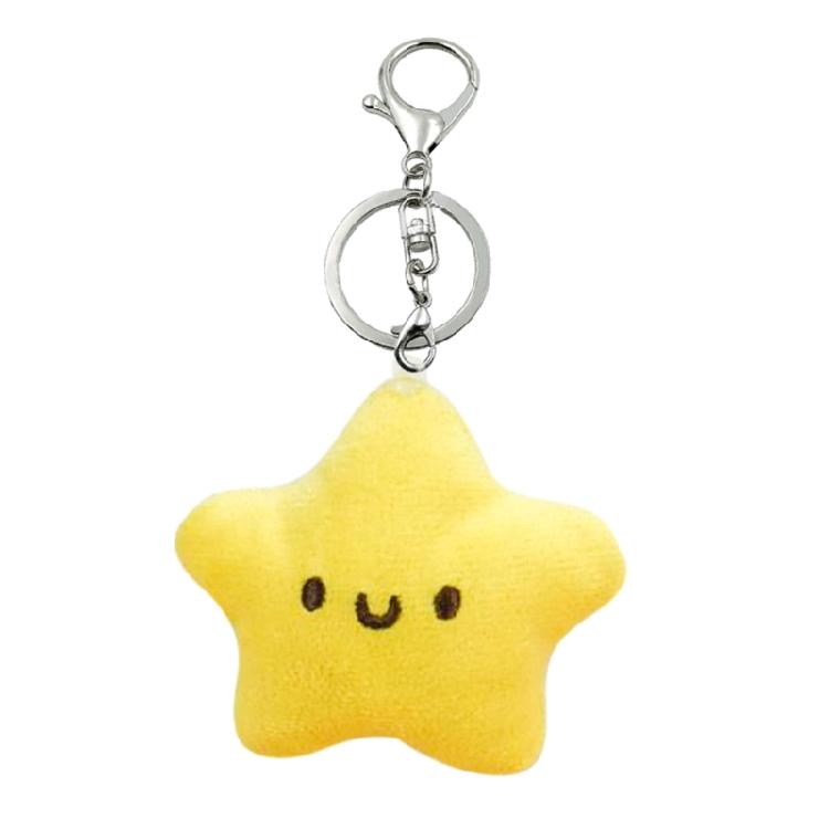 

Star Plush Toy Keychain Backpack Pendant Adorable Christmas Holiday Gift