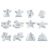 DIY Christmas Reindeer Trojan Horse Pentagram Christmas Tree Angel Boy Candle Ornament Aromatherapy Gypsum Resin Silicone Mold