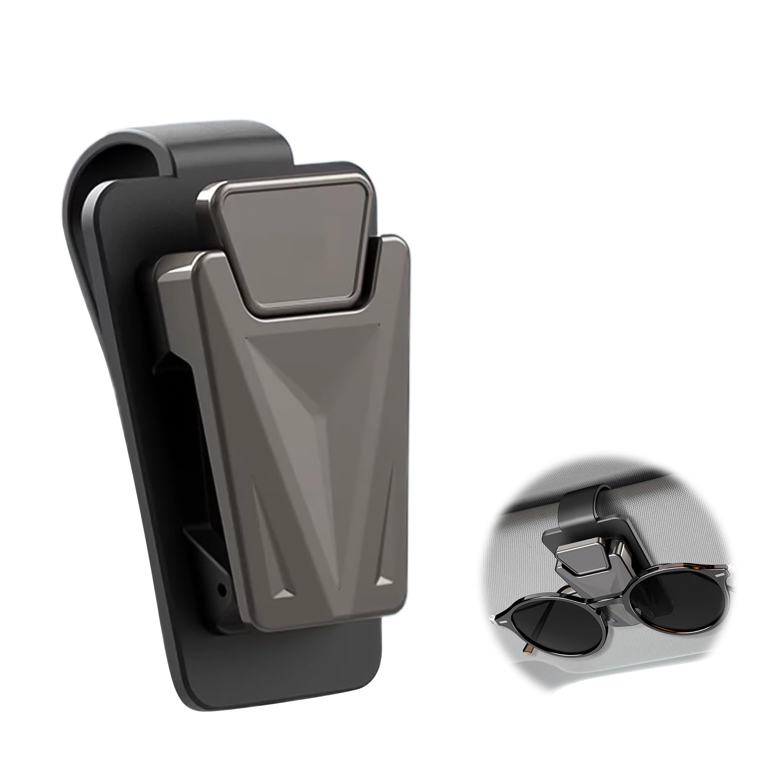 

Sunglasses Holder, Car Accessories, Sunglasses Holder for Eyeglasses, Car Sunglasses Holder, Easy Installation, Car чёрный