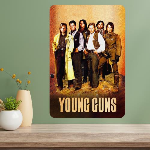 

Young Guns Classic Movie Metal Poster Sign 20x30cm（7.8x11.8inch）