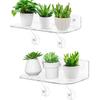 2 Pack Window Shelf for Plants with Load-Bearing Brackets,12 Inch Acrylic Window Sill Extender for Indoor Plants