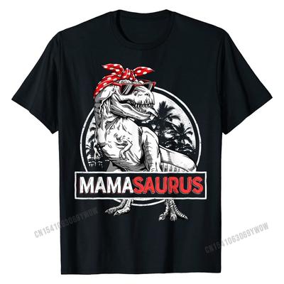 Mamasaurus T Rex Dinosaur Funny Mama Saurus Family Matching T-Shirt T Shirts Tops Shirt Oversized Cotton Design Customized Unisex
