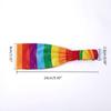 Breites Stirnband Bequeme Weiche Elastische Stirnbänder für den Alltag Yoga Training Regenbogen-Print Pride Edition