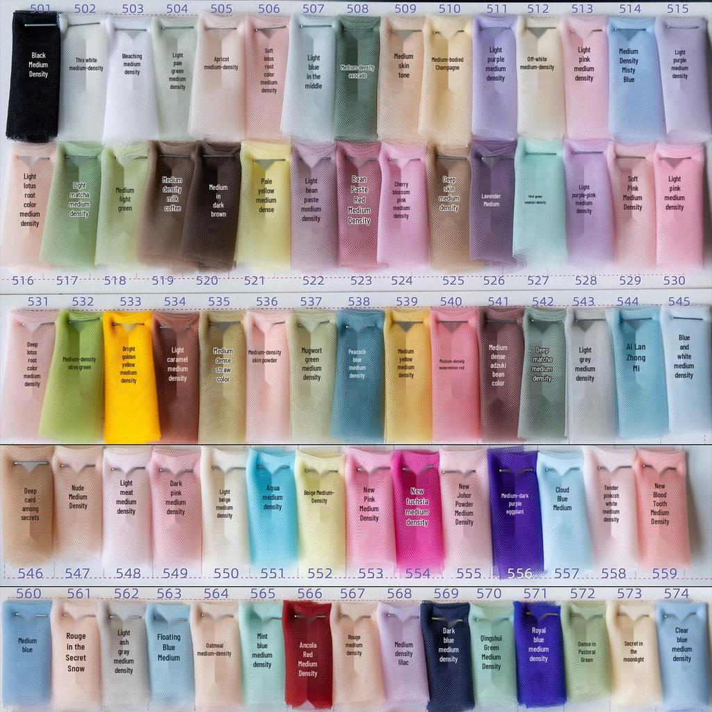 Fairy Mist Soft Tulle Fabric: Handmade Solid Color Lace Veil for Clothing DIY Projects