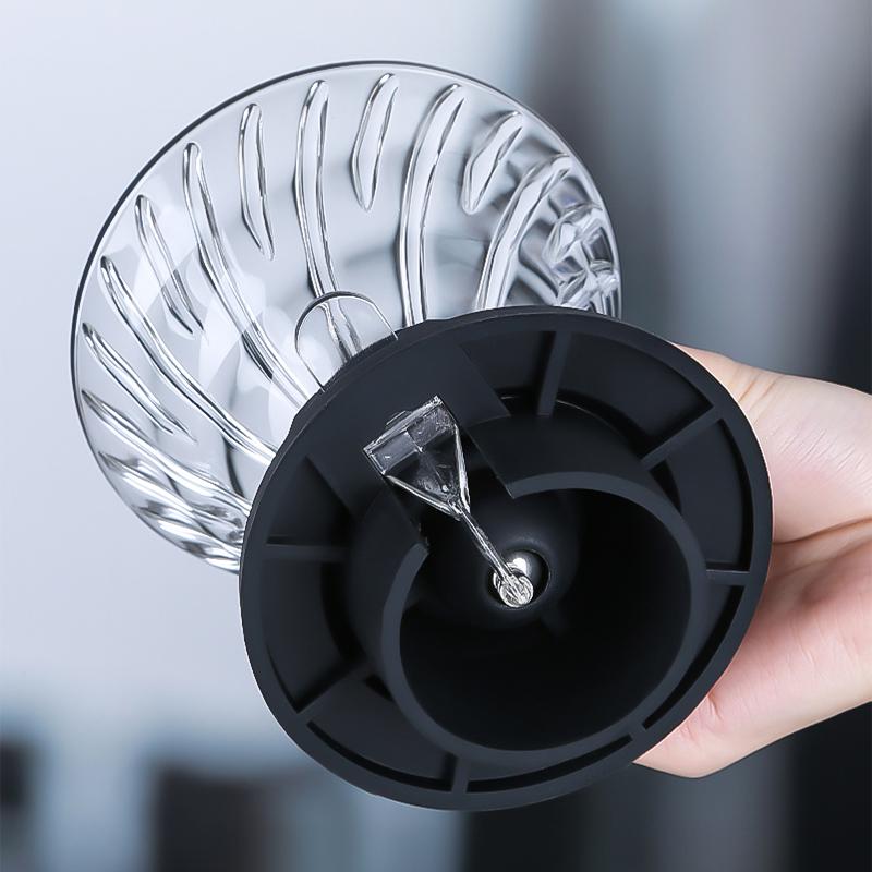 Immersion Coffee Dripper Glass Coffee Dripper Switch Hand Brewing Coffee Maker Filters for Home/Commercial Coffee Accessories